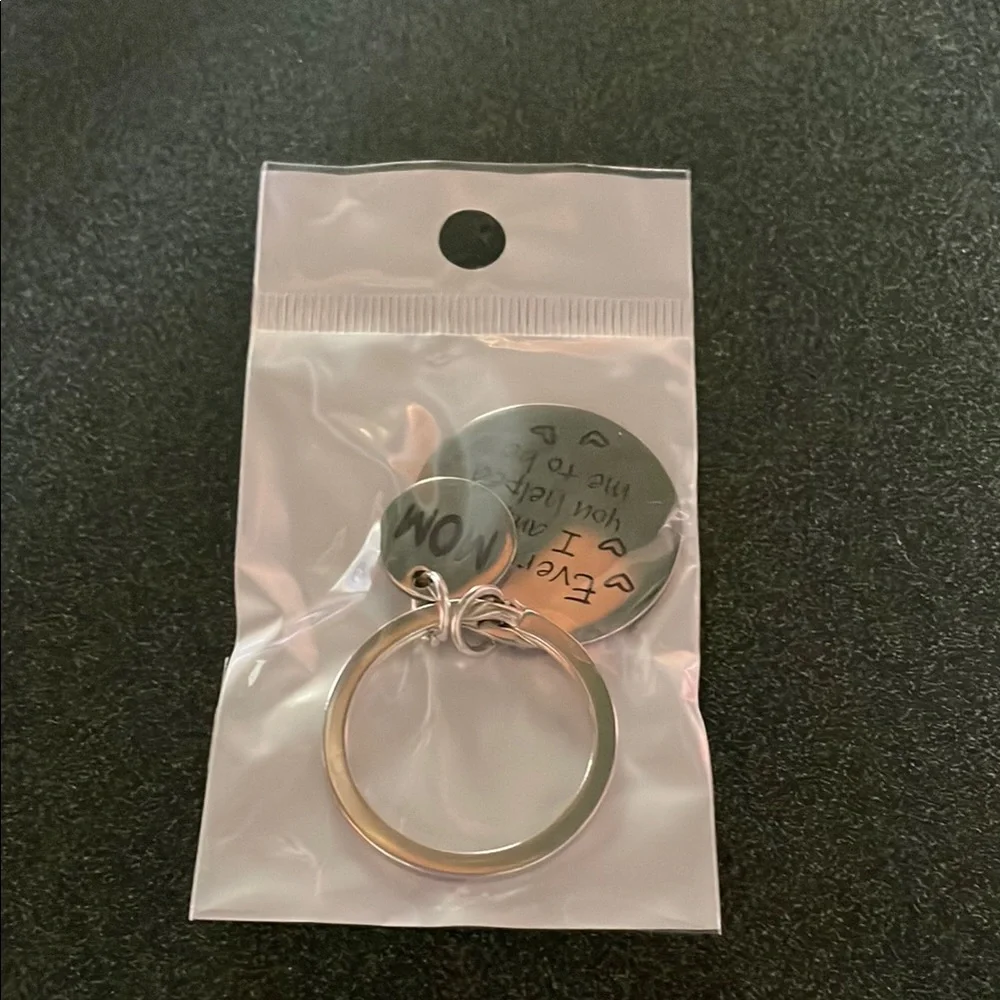 🎉2/$5 Silver Mom Keychain - Picture 2 of 6